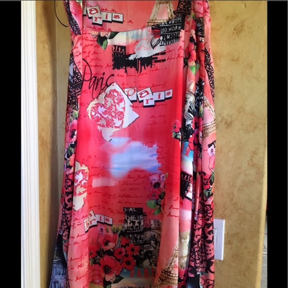 Boston Proper colorful A-line full skirt, 14